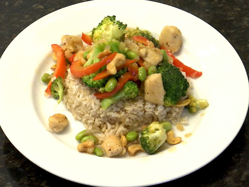 Honey Cashew Chicken Stir Fry